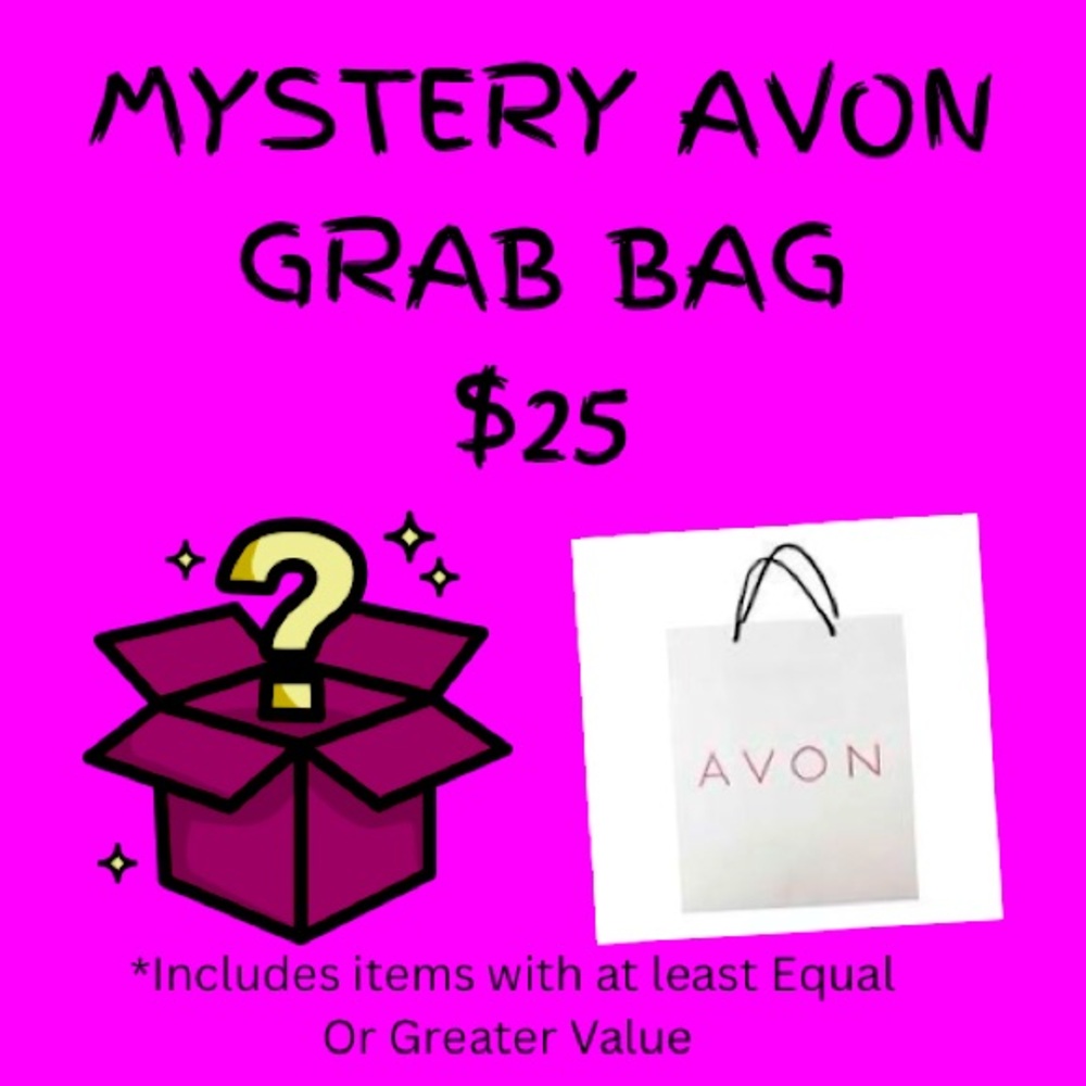Makeup Avon Themed Mystery Surprise Gift Bag Jewelery Fragrance Hair Care Home